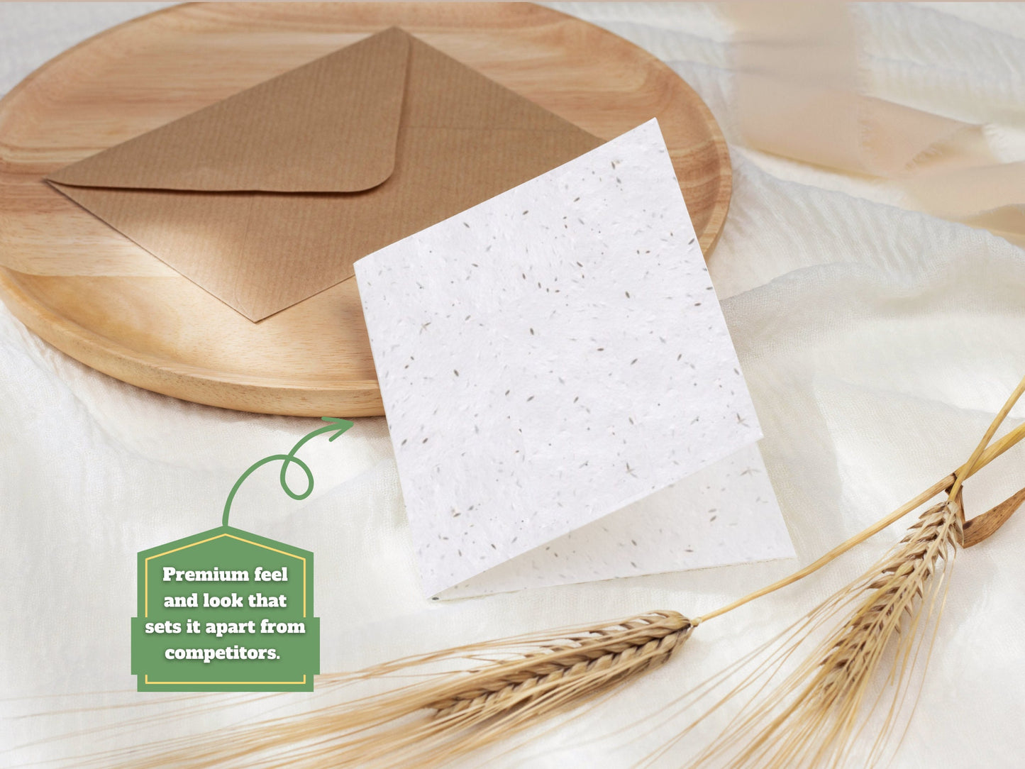 Plantable Seed Good Luck Card, Good Luck card, Biodegradable seed paper, Wildflower, Plantable Eco-Friendly Gift, Bee friendly
