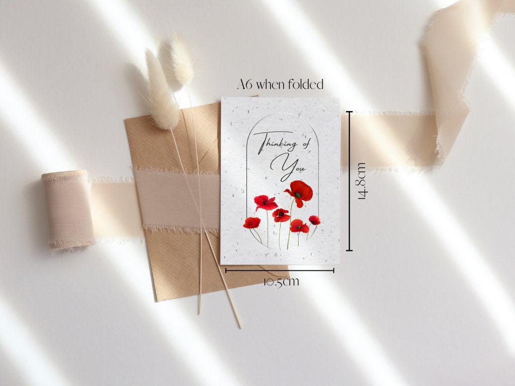 Plantable Seed Bereavement Card, Thinking of You Card, Send Condolences, Remembrance, Sorry for Your Loss Card, Sympathy Card, Bee friendly