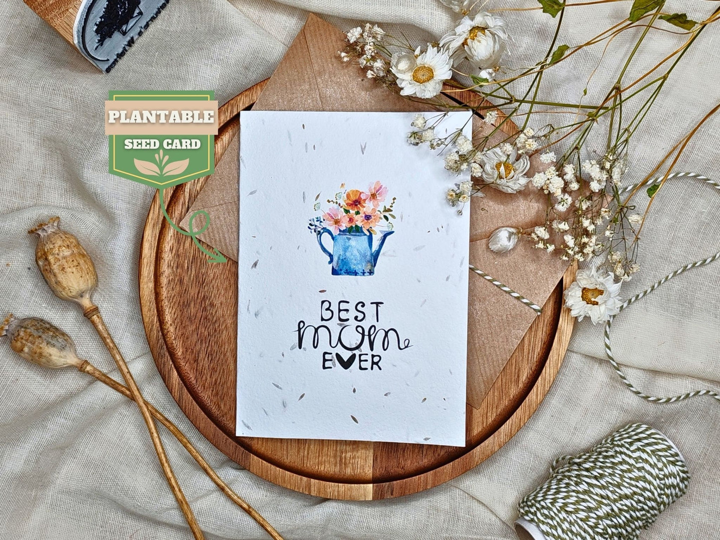 mother's day card with flower seeds Plantable Mother's Day card, Nature's Wishes eco-friendly cards, Wildf – Nature's Wishes